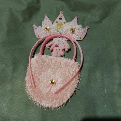 Juego de coleritos con vinchas y carterita