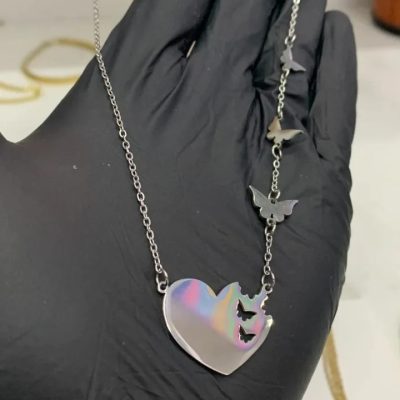 Cadenita corazón/mariposas