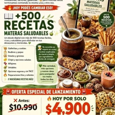 500 Recetas p/acompañar el mate