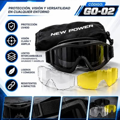 LENTES/GOGGLES TÁCTICOS