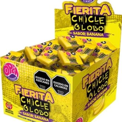 Chicles fierita sabor banana 300gr.x100un.