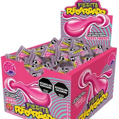 Chicles fierita recargado sabor tutti frutti.260gr.x50un.