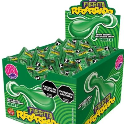 Chicles fierita recargado sabor menta.260gr.x50un.