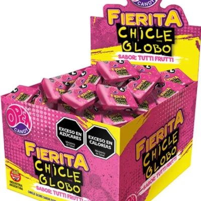 Chicles fierita sabor tutti frutti.300gr.x100un.