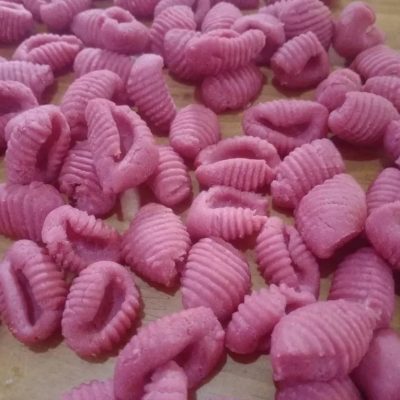 Ñoquis de remolacha