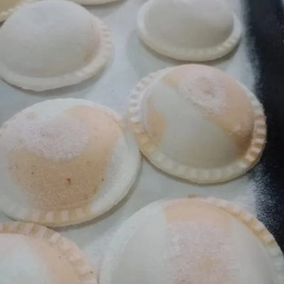 Sorrentinos de calabaza y muzza