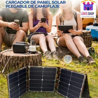 Cargador De Panel Solar Plegable De Camuflaje 🌟