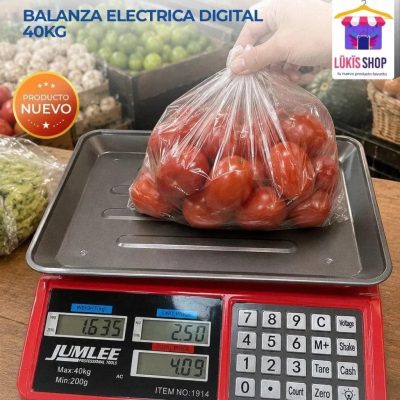 BALANZA ELECTRÓNICA JUMLEE DE 40 KG CON CÁLCULO DE PRECIOS 🛒⚖️