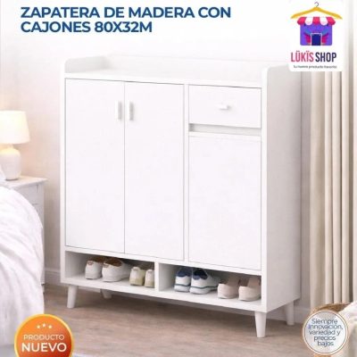 Zapatera de Madera con Cajones 👟✨🏠