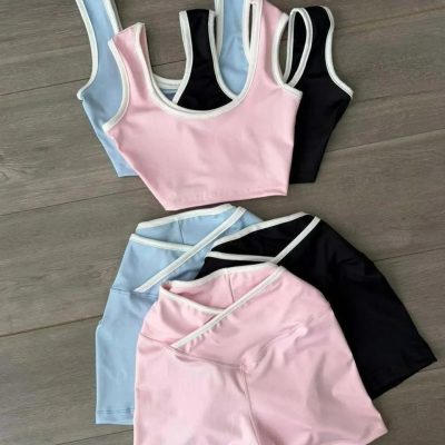 Conjunto top + short cruzado