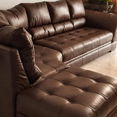 SALA EN L 100% EN CUERO