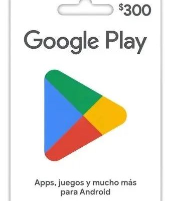 Tarjeta de regalo Gogle play