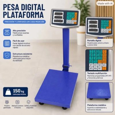 Pesas digitales de 150 kg
