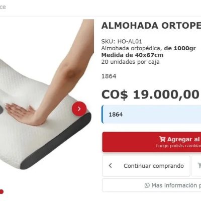 ALMOHADA ORTOPÉDICA BLANCA