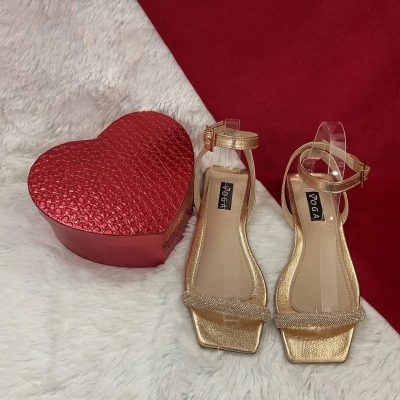Sandalias colo rose gold
