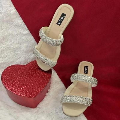 Flats plateadas de brillo