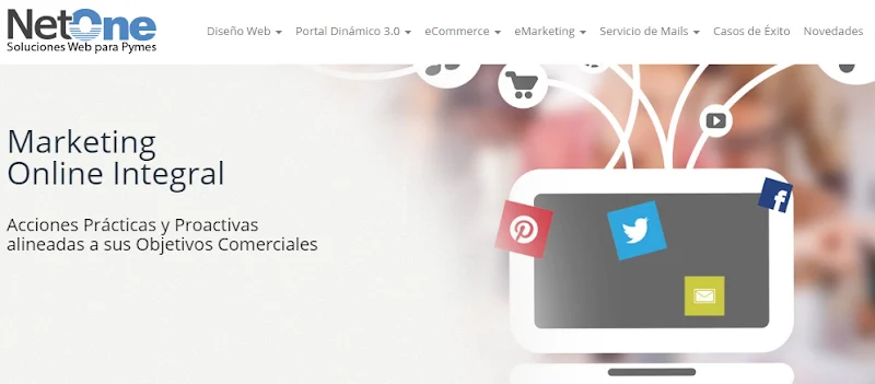 NetOne Soluciones Web para Pymes Diseño web responsive Agencia marketing