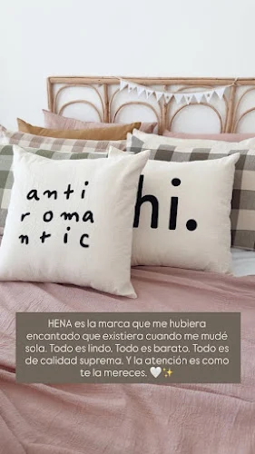 HENA & CO. - SOLO TIENDA ONLINE POR NUESTRA WEB (NO TENEMOS LOCAL NI SHOWROOM)