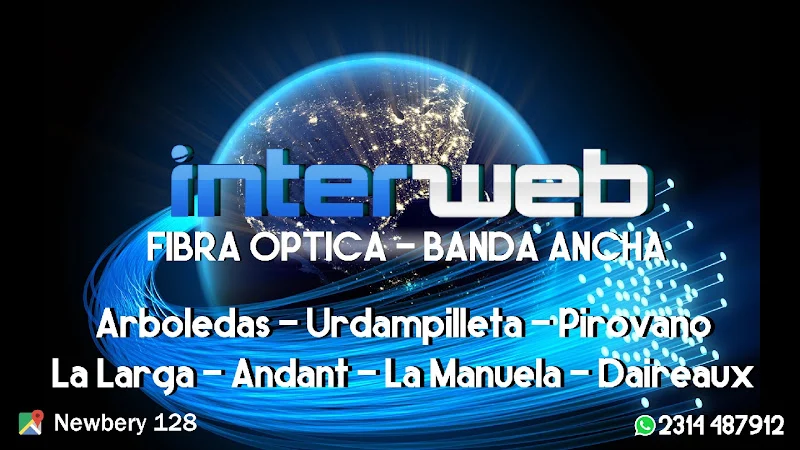INTERWEB - Fibra óptica . Internet Banda Ancha