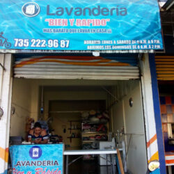 Lavandería "bien y rápido"