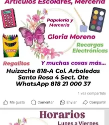 Papelería y Mercería Gloria Moreno