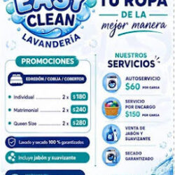 Easy clean lavandería