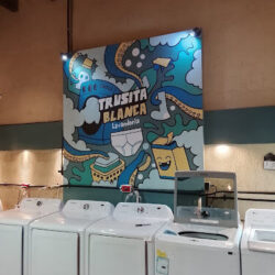 Trusita blanca Lavandería Laundry