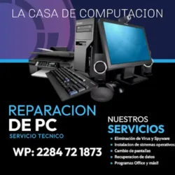 La casa de computacion. Servicio técnico PC. Soluciones IT.