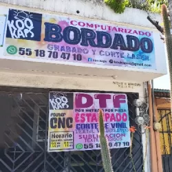 BORDADO DTF TEXTIL GRABADO LÁSER koo kaps