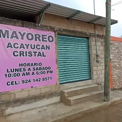 mayoreo Acayucan Cristal