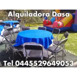RENTA DE SILLAS Y MESAS CDMX