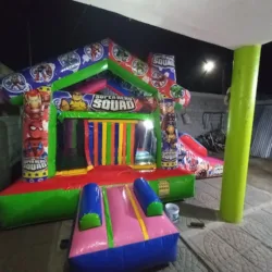 Renta de juegos inflables trampolines y brincolin y Toro Mecanico