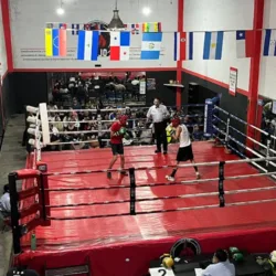 Club de boxeo rojo