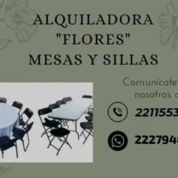 Alquiladora Mesas y Sillas "Flores"