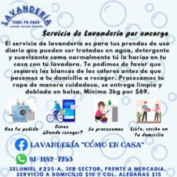 Lavandería "cómo en casa"